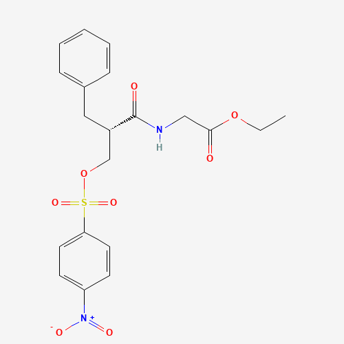 (S)-Ethyl 2-(2-benzyl-3-(4-nitrophenylsulfonyloxy)propanamido)acetate