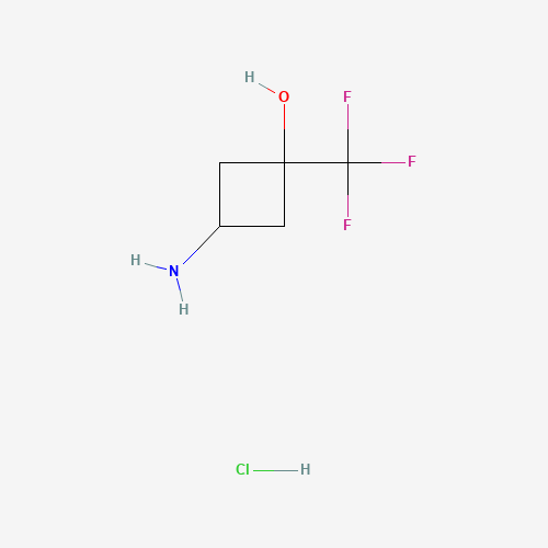 trans-3-Amino-1-(trifluoromethyl)-cyclobutan-1-ol hydrochloride