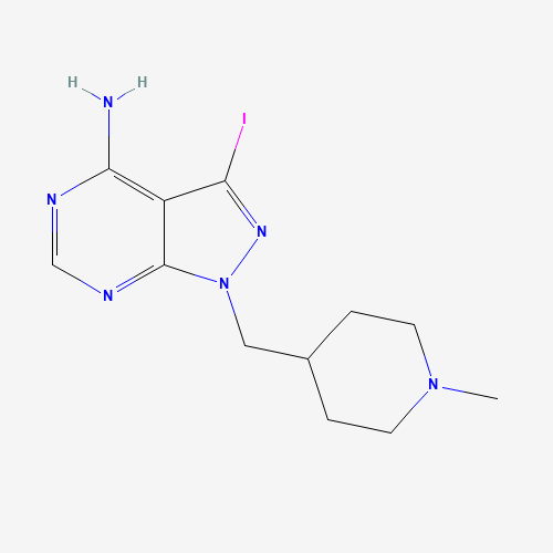 3-Iodo-1-((1-methylpiperidin-4-yl)methyl)-1H-pyrazolo[3,4-d]pyrimidin-4-amine