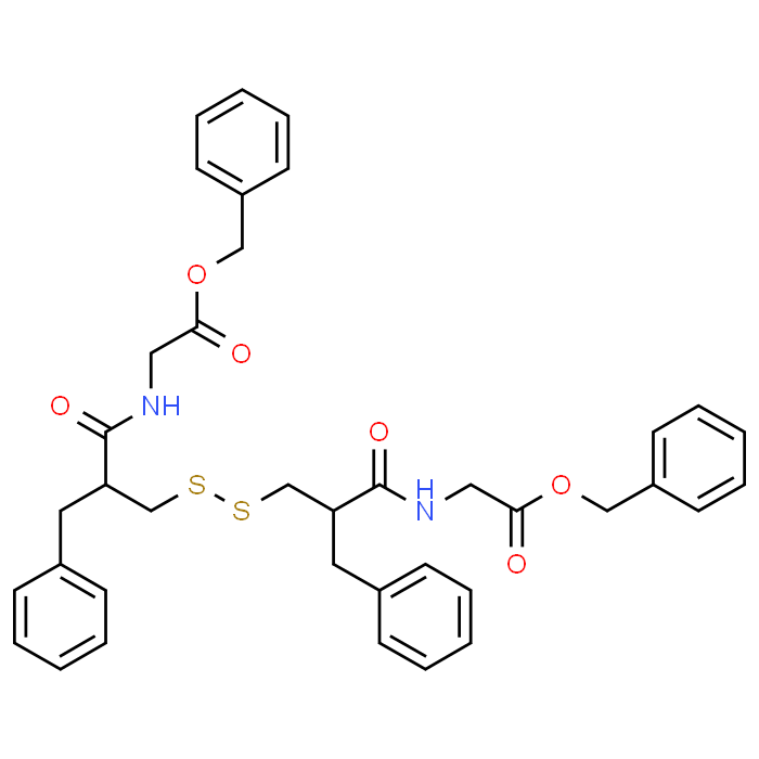 Dibenzyl 2,2'-((3,3'-disulfanediylbis(2-benzylpropanoyl))bis(azanediyl))diacetate
