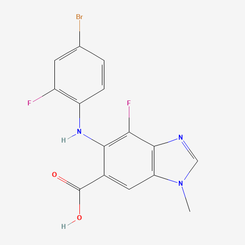 5-((4-Bromo-2-fluorophenyl)amino)-4-fluoro-1-methyl-1H-benzo[d]imidazole-6-carboxylic acid