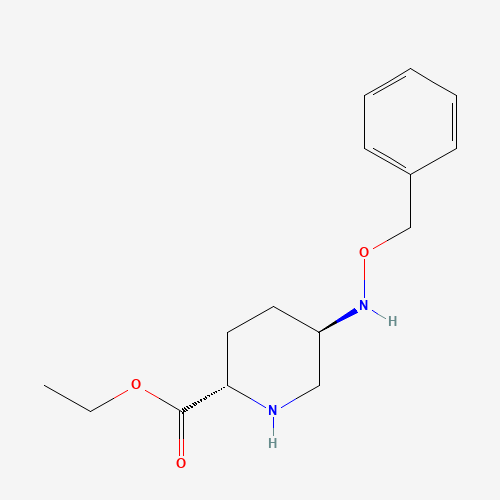 (2S,5R)-Ethyl 5-((benzyloxy)amino)piperidine-2-carboxylate