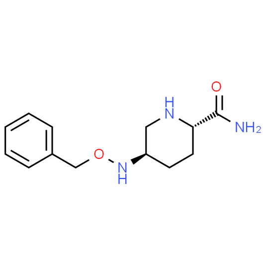 (2S,5R)-5-((Benzyloxy)amino)piperidine-2-carboxamide