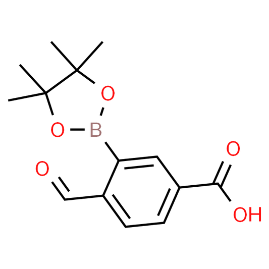 4-Formyl-3-(4,4,5,5-tetramethyl-1,3,2-dioxaborolan-2-yl)benzoic acid