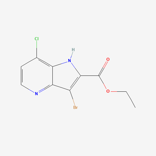 Ethyl 3-bromo-7-chloro-1H-pyrrolo[3,2-b]pyridine-2-carboxylate