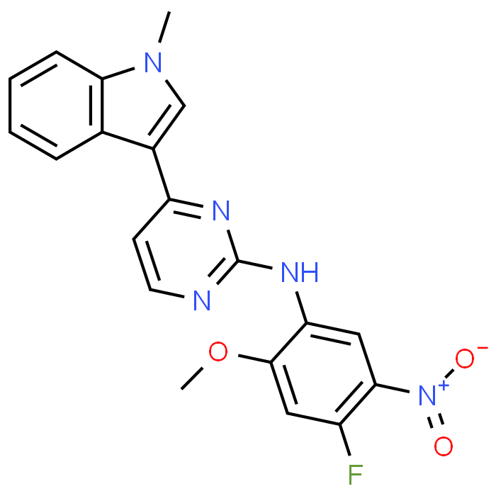 N-(4-Fluoro-2-methoxy-5-nitrophenyl)-4-(1-methyl-1H-indol-3-yl)pyrimidin-2-amine