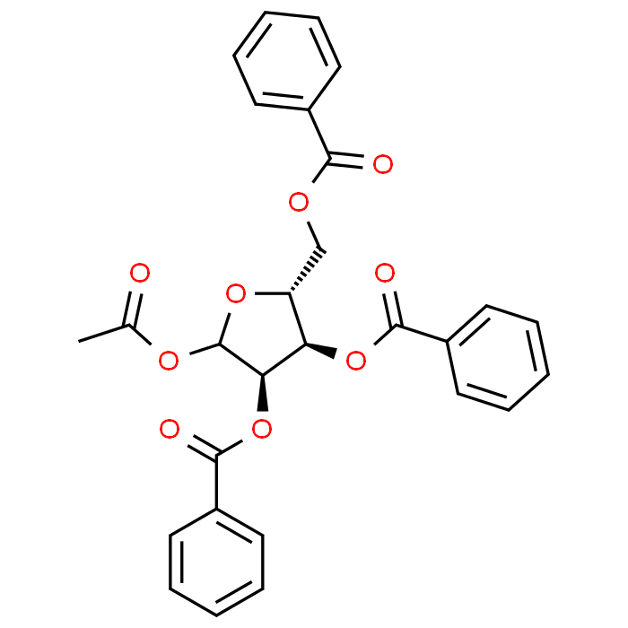 (3R,4R,5R)-2-Acetoxy-5-((benzoyloxy)methyl)tetrahydrofuran-3,4-diyl dibenzoate