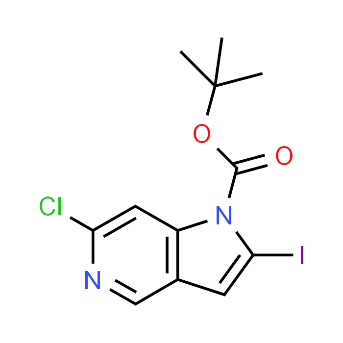 tert-Butyl 6-chloro-2-iodo-1H-pyrrolo[3,2-c]pyridine-1-carboxylate