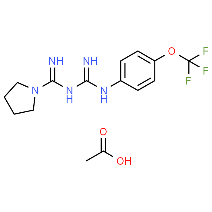 N-(N-(4-(Trifluoromethoxy)phenyl)carbamimidoyl)pyrrolidine-1-carboximidamide acetate