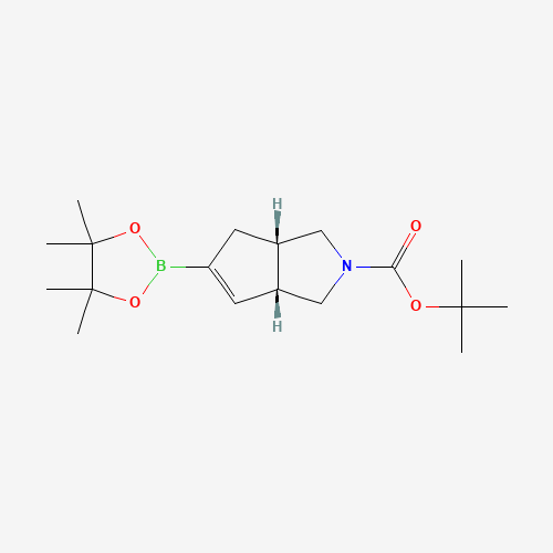 Rel-tert-butyl (3aS,6aR)-5-(4,4,5,5-tetramethyl-1,3,2-dioxaborolan-2-yl)-3,3a,4,6a-tetrahydrocyclopenta[c]pyrrole-2(1H)-carboxylate