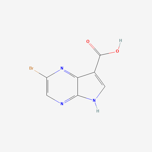2-Bromo-5H-pyrrolo[2,3-b]pyrazine-7-carboxylic acid