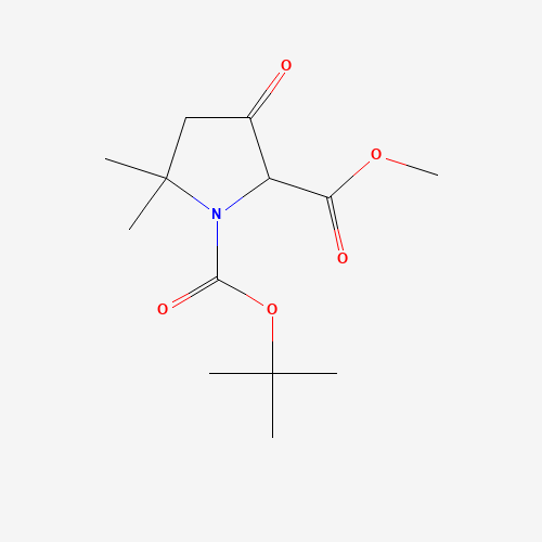 1-tert-Butyl 2-methyl 5,5-dimethyl-3-oxopyrrolidine-1,2-dicarboxylate