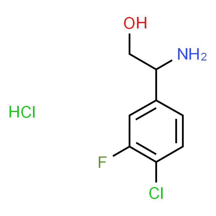2-Amino-2-(4-chloro-3-fluorophenyl)ethan-1-ol hydrochloride