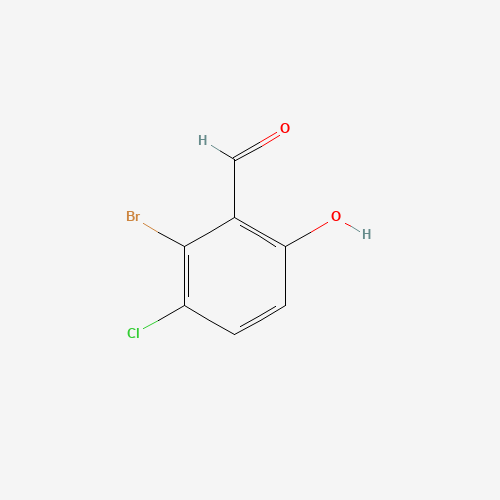 2-Bromo-3-chloro-6-hydroxybenzaldehyde
