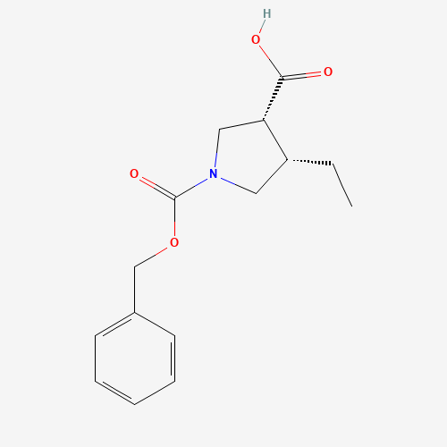 rel-(3R,4S)-1-[(Benzyloxy)carbonyl]-4-ethylpyrrolidine-3-carboxylic acid