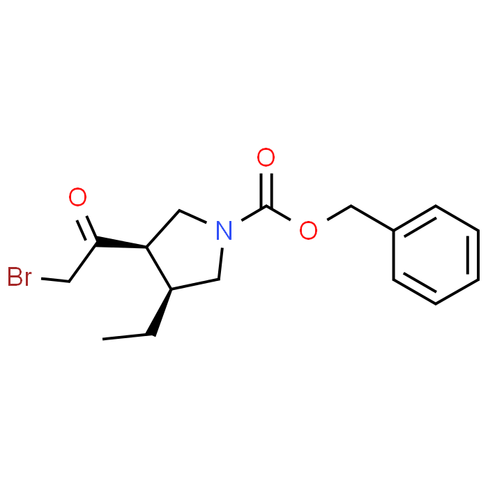 Benzyl (3R,4S)-3-(2-bromoacetyl)-4-ethylpyrrolidine-1-carboxylate