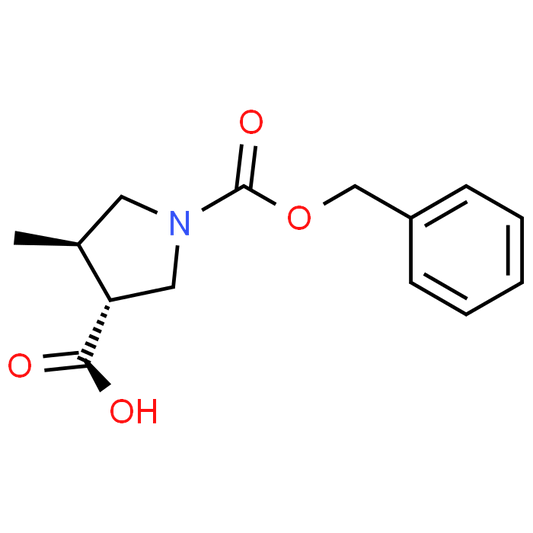 (3R,4S)-1-Cbz-4-methylpyrrolidine-3-carboxylic acid