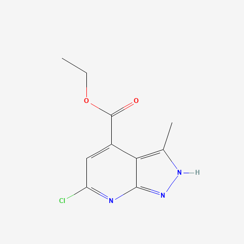 Ethyl 6-chloro-3-methyl-1H-pyrazolo[3,4-b]pyridine-4-carboxylate