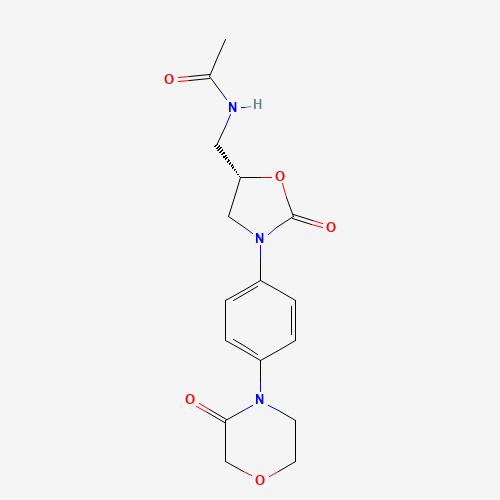 (S)-N-((2-oxo-3-(4-(3-oxomorpholino)phenyl)oxazolidin-5-yl)methyl)acetamide