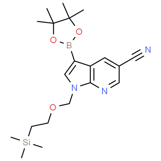 3-(4,4,5,5-Tetramethyl-1,3,2-dioxaborolan-2-yl)-1-((2-(trimethylsilyl)ethoxy)methyl)-1H-pyrrolo[2,3-b]pyridine-5-carbonitrile