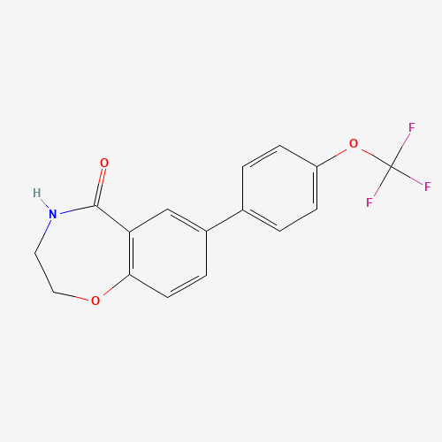 7-[4-(Trifluoromethoxy)phenyl]-2,3,4,5-tetrahydro-1,4-benzoxazepin-5-one