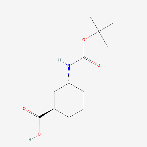 (1R,3R)-3-{[(tert-Butoxy)carbonyl]amino}cyclohexane-1-carboxylic acid
