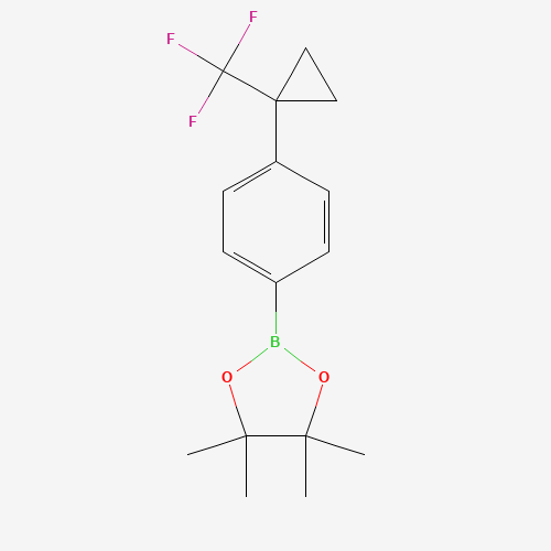 4,4,5,5-Tetramethyl-2-(4-(1-(trifluoromethyl)cyclopropyl)phenyl)-1,3,2-dioxaborolane