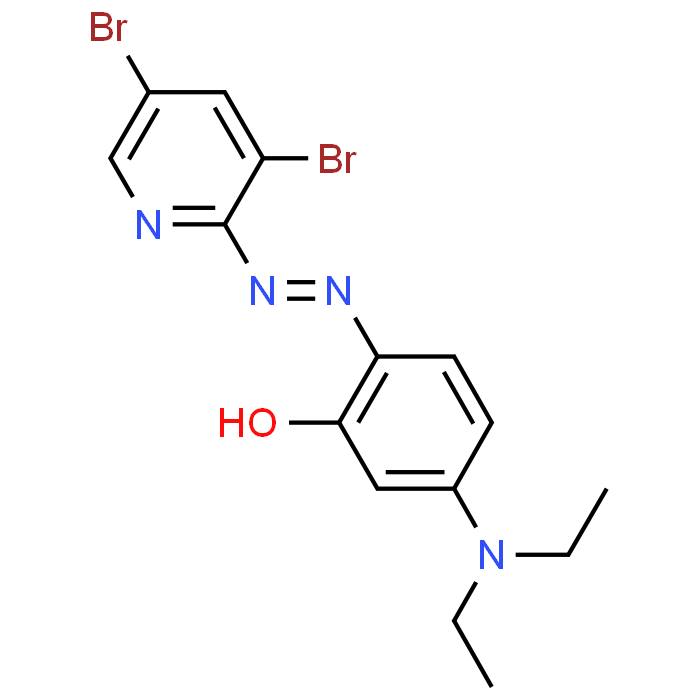 2-((3,5-Dibromopyridin-2-yl)diazenyl)-5-(diethylamino)phenol