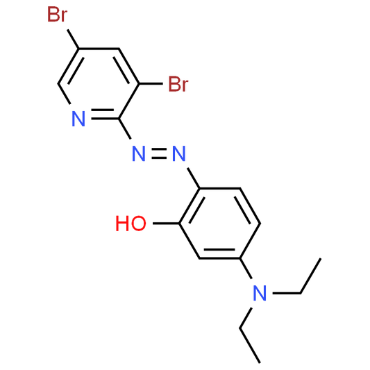 2-((3,5-Dibromopyridin-2-yl)diazenyl)-5-(diethylamino)phenol