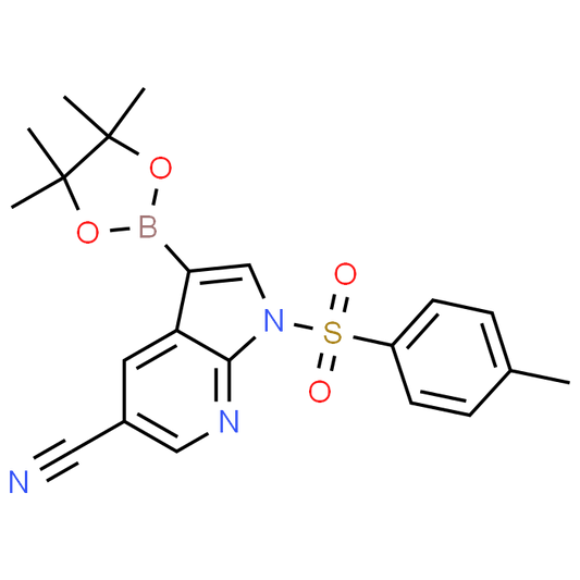 3-(4,4,5,5-Tetramethyl-1,3,2-dioxaborolan-2-yl)-1-tosyl-1H-pyrrolo[2,3-b]pyridine-5-carbonitrile - Achmem
