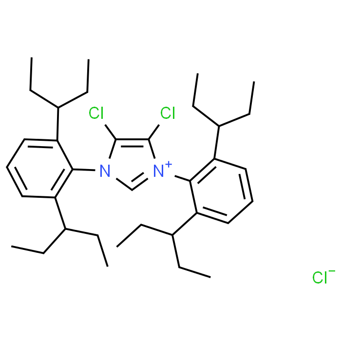 4,5-Dichloro-1,3-bis(2,6-di(pentan-3-yl)phenyl)-1H-imidazol-3-ium chloride