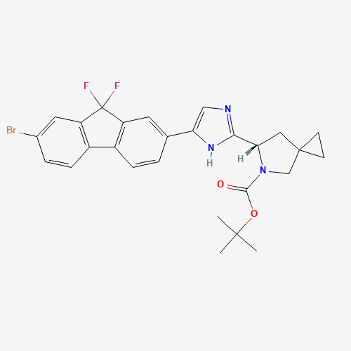 (S)-tert-Butyl 6-(5-(7-bromo-9,9-difluoro-9H-fluoren-2-yl)-1H-imidazol-2-yl)-5-azaspiro[2.4]heptane-5-carboxylate
