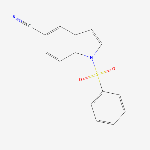 1-Benzenesulfonyl-1h-indole-5-carbonitrile