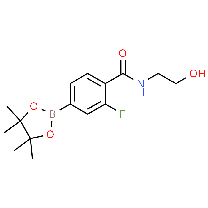 2-Fluoro-N-(2-hydroxyethyl)-4-(4,4,5,5-tetramethyl-1,3,2-dioxaborolan-2-yl)benzamide