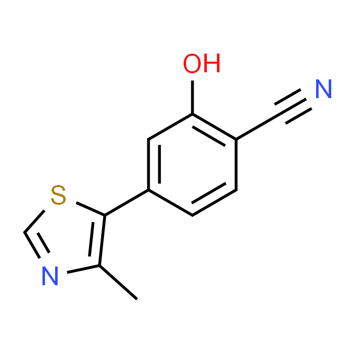2-Hydroxy-4-(4-methylthiazol-5-yl)benzonitrile