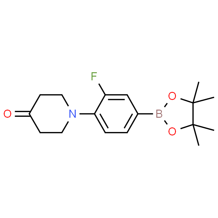 1-(2-Fluoro-4-(4,4,5,5-tetramethyl-1,3,2-dioxaborolan-2-yl)phenyl)piperidin-4-one