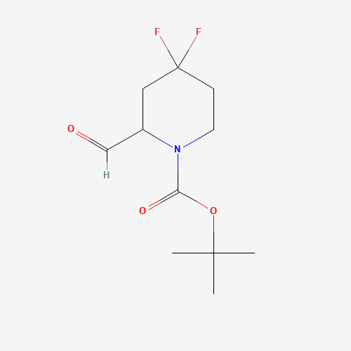 tert-Butyl 4,4-difluoro-2-formylpiperidine-1-carboxylate