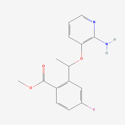 Methyl 2-[1-[(2-amino-3-pyridyl)oxy]ethyl]-4-fluoro-benzoate