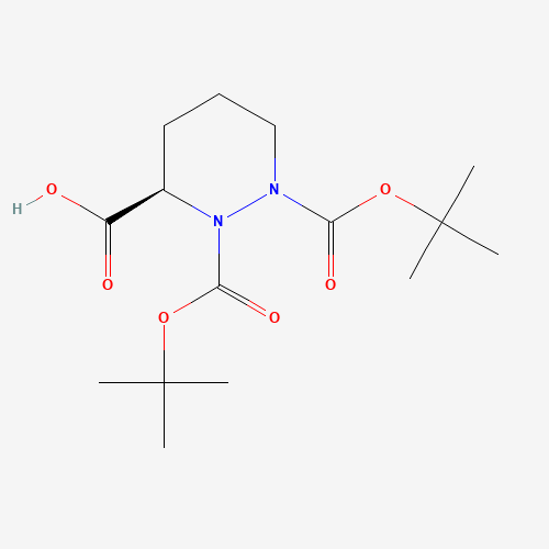 (R)-1,2-Bis(tert-butoxycarbonyl)hexahydropyridazine-3-carboxylic acid