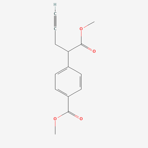 Methyl 4-(1-methoxy-1-oxopent-4-yn-2-yl)benzoate