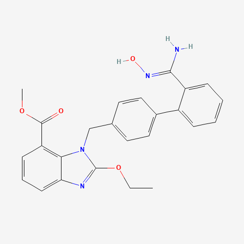 Methyl 2-ethoxy-1-((2'-(N-hydroxycarbamimidoyl)-[1,1'-biphenyl]-4-yl)methyl)-1H-benzo[d]imidazole-7-carboxylate