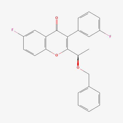 (R)-2-(1-(benzyloxy)ethyl)-6-fluoro-3-(3-fluorophenyl)-4h-chromen-4-one