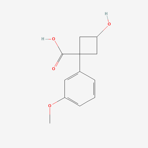 3-Hydroxy-1-(3-methoxyphenyl)cyclobutane-1-carboxylic acid