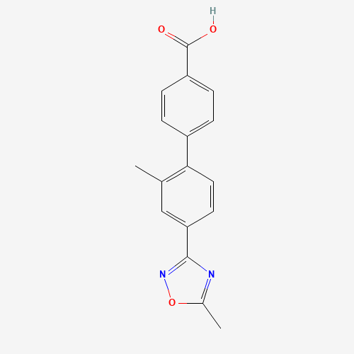 2'-Methyl-4'-(5-methyl-1,2,4-oxadiazol-3-yl)-[1,1'-biphenyl]-4-carboxylic acid