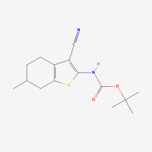 tert-Butyl (3-cyano-6-methyl-4,5,6,7-tetrahydrobenzo[b]thiophen-2-yl)carbamate