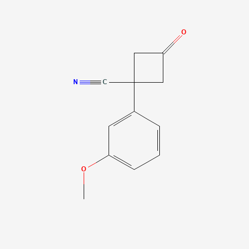 1-(3-Methoxyphenyl)-3-oxocyclobutane-1-carbonitrile