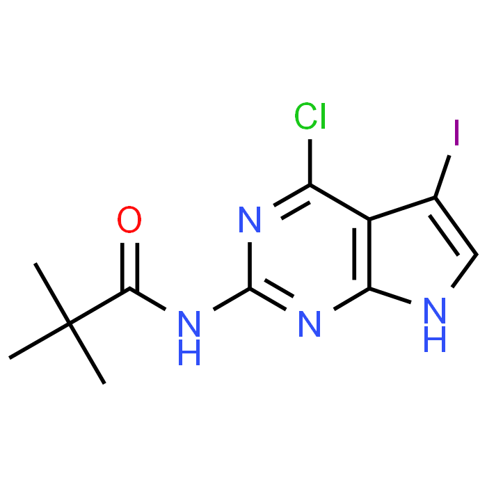 N-(4-Chloro-5-iodo-7H-pyrrolo[2,3-d]pyrimidin-2-yl)pivalamide - Achmem