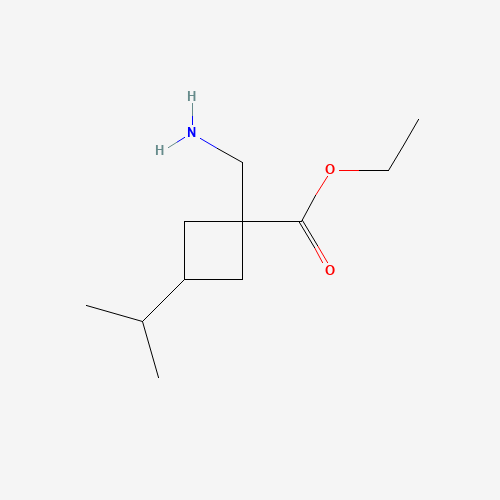 Ethyl 1-(aminomethyl)-3-isopropylcyclobutane-1-carboxylate