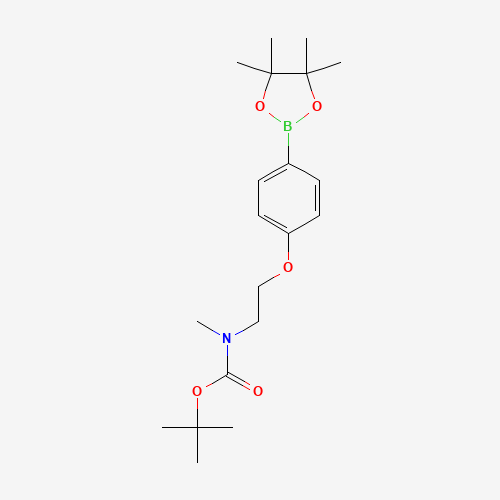 Methyl-2-[4-(4,4,5,5-tetramethyl-[1,3,2]dioxaborolan-2-yl)-phenoxy-]-ethyl-carbamic acid tert-butyl ester