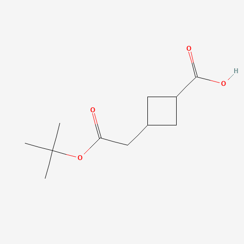 3-[2-(tert-butoxy)-2-oxoethyl]cyclobutane-1-carboxylic acid